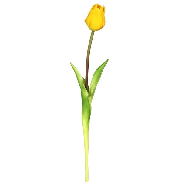 Dare2Decor Single Tulip Floral StemYellow, 3PK DA607653